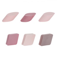 Set Bureți Machiaj, 6 Bucăți, Multicolor, Forme și Dimensiuni Diverse