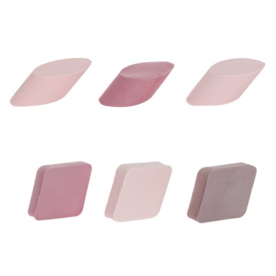 Set Bureți Machiaj, 6 Bucăți, Multicolor, Forme și Dimensiuni Diverse foto