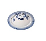Platou oval portelan Blue Cherry, 39x29 cm