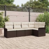 VidaXL Set de canapele pentru grădină 5 pcs 242.5 x 132.5 x 85 cm