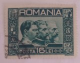 ROMANIA 1931 Lp 92 Efigia celor 3 Regi 1v stampilate
