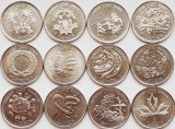 01B32 Canada set 12 monede 2000 25 cents - serie completa UNC