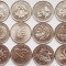 01B32 Canada set 12 monede 2000 25 cents - serie completa UNC