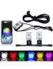 Set 2 leduri Devil Eyes RGB multicolore cu aplicatie de pe telefonul mobil