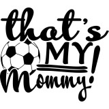 Sticker decorativ, Text Fotbal, Negru, 10096ST-8