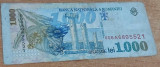 Bancnote de 1000 de lei din 1998 si bancnota de 5000 de lei din 1993z