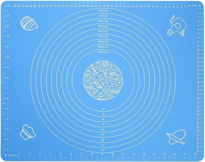 Covoras pentru aluat din silicon, foaie antiaderenta, 60x80 cm, Albastru, 557COF foto