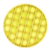 Cumpara ieftin Pop It Jucarie Antistres Galben, 13cm, Silicon, TikTok ideallstore, Fete, 11 ani+