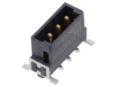 Conector PCB-PCB tată 3 pini 2,54mm har-flex Power foto