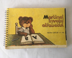 Martinel invata alfabetul, carte copii 5-6 ani, I.P.B.T. Timisoara 1987 foto