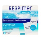 Solutie Salina, RespiMer, Neti Flow, Ingrediente Naturale, pentru Irigator Nazal, 30 plicuri x 4gr