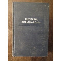 DICTIONAR GERMAN-ROMAN BUCURESTI ,1958