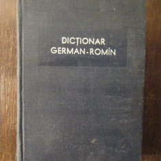 DICTIONAR GERMAN-ROMAN BUCURESTI ,1958
