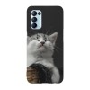 Husa compatibila cu Oppo Find X3 Lite model Smug cat, Silicon, TPU, Viceversa, Transparent, Carcasa
