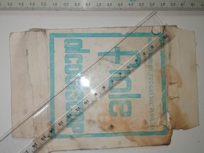 AMBALAJ VECHI - FIOLE ALCOOLSCOP - INTR PROGRESUL PLOIESTI foto