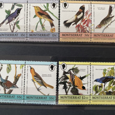 PC450 - Montserrat 1985 Fauna/ Pasari Audubon , serie MNH, 8v