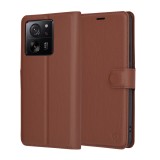 Husa Xiaomi 13T Techsuit Leather Folio, maro