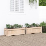 Gossi jardiniere de gradina, 2 buc., lemn masiv de pin