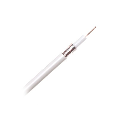 Cablu coax RG6CAC alb foto