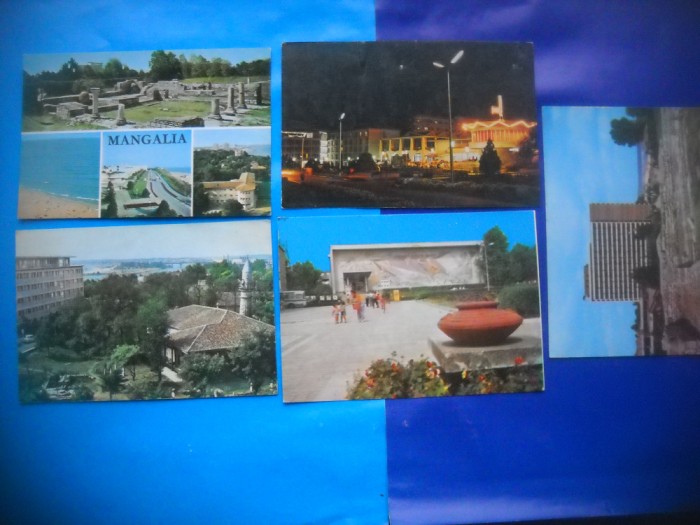 HOPCT LOT NR 884 MANGALIA--LITORAL-CT-5 CARTI POSTALE-RSR-NECIRCULATE
