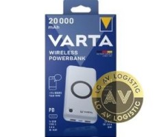Baterie Externa Wireless Varta Energy 20000mAh 18W QC + PD + FQI 1 x QI - 1 x USB-C - 2 x USB-A Alba