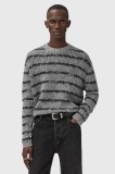 AllSaints pulover din amestec de l&acirc;nă DISSOLVED culoarea gri, M003KD