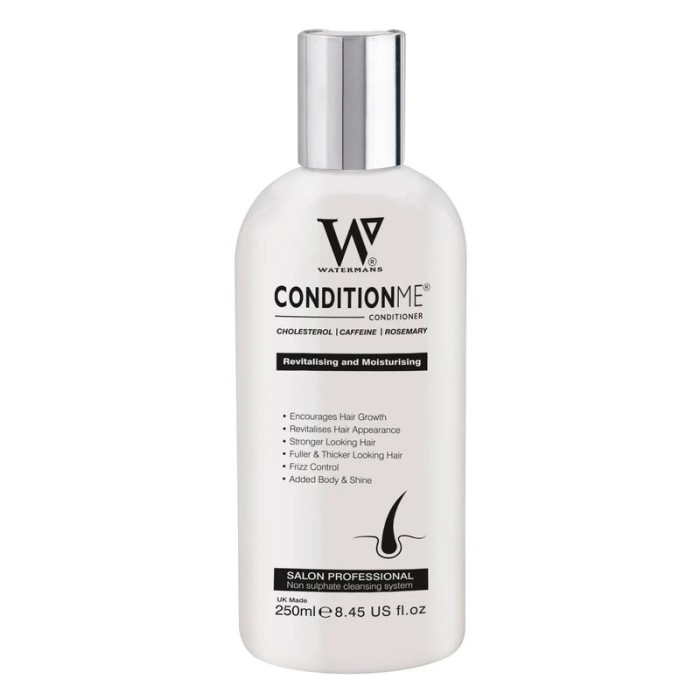 Balsam Pentru Creșterea Părului cu Niacinamidă, Rozmarin, Cafeină, Watermans Condition Me, 250ml