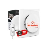 Ventilator de baie BUMSOU cu &icirc;ntrerupător continuu, ventilator de toaletă silențios 28 dB, ventilație puternică IPX4 pentru baie