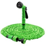 Furtun extensibil pentru gradina elSales Magic Flex , pistol udat inclus , lungime 45 metri , verde