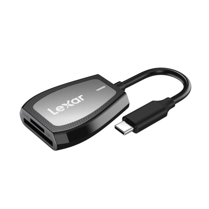 Lexar Cardreader SD &amp; microSD (LRW470U) UHS-II Dual-Slot Reader (USB-C)