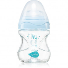 Nuvita Glass bottle Blue biberon pentru sugari 140 ml