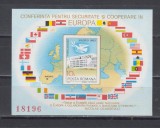 A11 TX8 1 - 1983 - Conferinta pentru securitate si cooperare - colita nedantelata, Organizatii internationale, Nestampilat