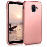 Husa pentru Samsung Galaxy A6 (2018), Silicon, Rose Gold, 46374.31, Roz, Carcasa, Kwmobile