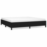 Cumpara ieftin Cadru de pat fara saltea, negru, 200x200 cm, textil