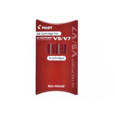 Rezerva roller V5/V7 Hi-techpoint, rosu, 3 buc/set Pilot
