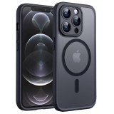 Husa iPhone 12 Pro Asteroid GSM PureFrost MagSafe, negru frost