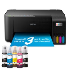 Multifunctional inkjet color Epson EcoTank L3270, A4, USB, Wireless, Negru