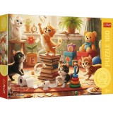 PUZZLE TREFL 160 POFTELE PISICII