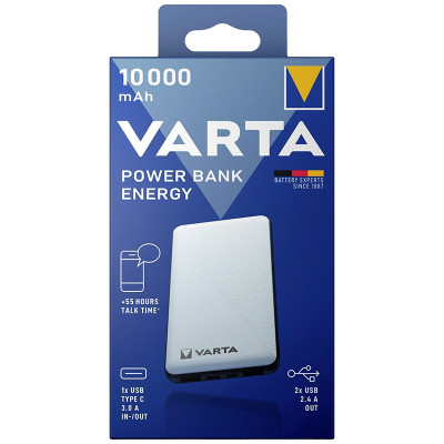 Power Bank VARTA 57976 Fast Energy 10000mAh 2x USB QC3.0 1x USB TYPE-C PD foto