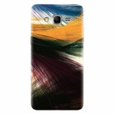 Husa silicon pentru Samsung Grand Prime, Colorful Peacock Feathers
