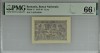 1 leu 1915 PMG66 unc bancnota gradata