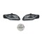 Set faruri tuning Audi A4 (B7) 11.2004-03.2008 BestAutoVest, stanga+dreapta tip bec H9, transparent - negru; fumuriu, reglare manuala