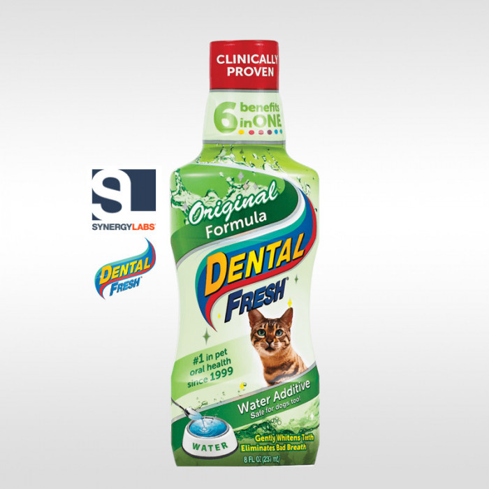 Dental Fresh ORIGINAL FORMULA pentru pisici, Synergy Labs, 237 ml AnimaPet MegaFood