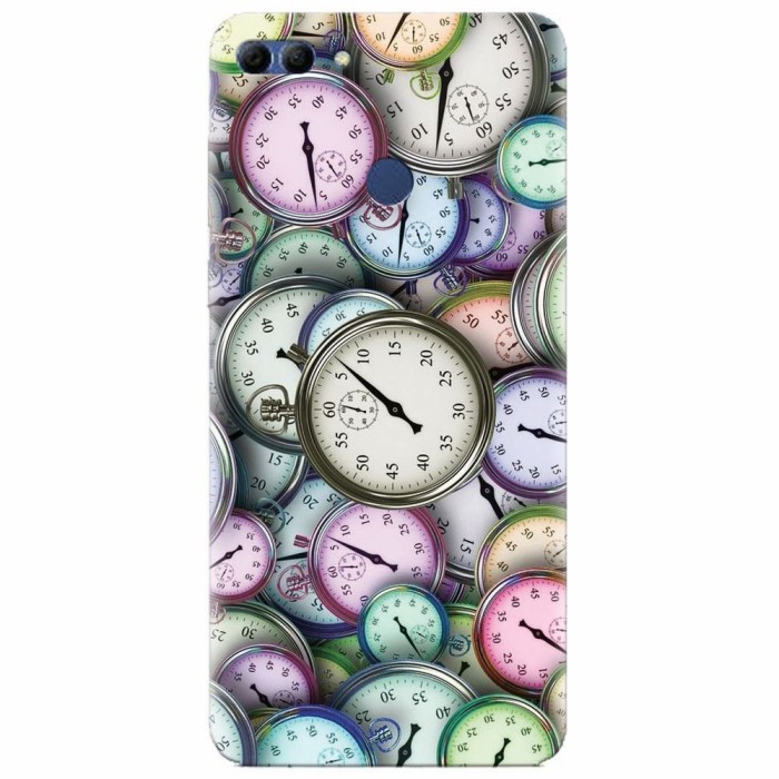 Husa silicon pentru Huawei Y9 2018, Clocks Husa silicon pentru Huawei Y9 2018, Clocks