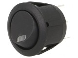 Comutator Rocker SPST ON-OFF 20A/14VDC cu LED Negru