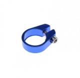Colier tija sa, prindere surub, 34.9mm, culoare albastru, din aluminiu Cod:AWR0279BL