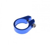 Colier tija sa, prindere surub, 34.9mm, culoare albastru, din aluminiu Cod:AWR0279BL
