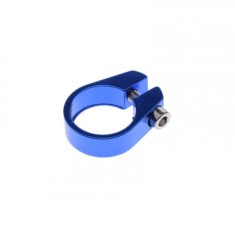 Colier tija sa, prindere surub, 28.6mm, culoare albastru, din aluminiu Cod:AWR0277BL