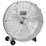 Ventilator de podea cu roți, 3 viteze, argintiu, 77 cm