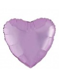 Balon Folie Metalizat Inima Lila - 45 cm